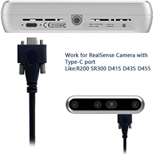 Alt view image 6 of 7 - cablecc USB 3.1 Type-C Dual M2 Screws Locking to Locking USB-C 10Gbps Data Cable Panel Mount Thumbscrews Type 200cm