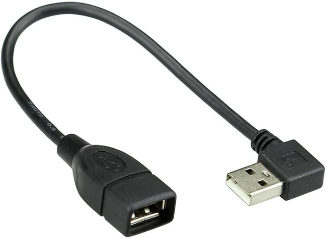 Main image of chenyang USB 2.0 Cable USB 2.0 Type A 90 Degree Right Angled Extension Data Cable 40cm 480Mbps