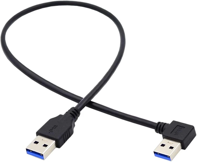 Main image of chenyang USB 3.0 Cable USB 3.0 Type A Male to Male 90 Degree Right Angled Extension Data Cable 40cm