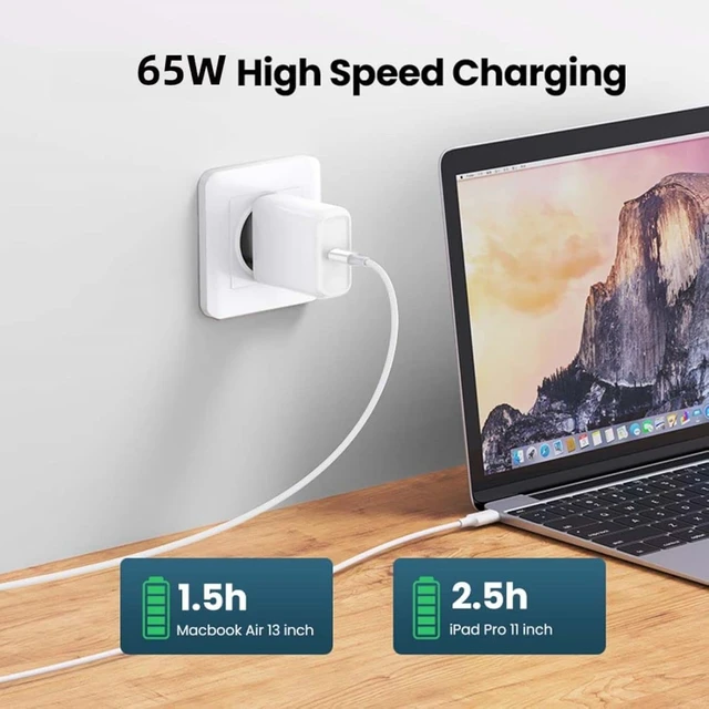 Alt view image 5 of 7 - Chenyang USB C Cable,USB C Type C Male to Male USB 2.0 Version Data Cable Support PD 65W for Laptop & Phone White 2.0M