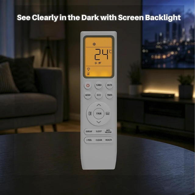 Alt view image 2 of 7 - Backlit Replacement AC Remote Control for TCL POYAL OFAAH Air Conditioner