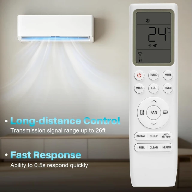Alt view image 5 of 7 - Backlit Replacement AC Remote Control for TCL POYAL OFAAH Air Conditioner