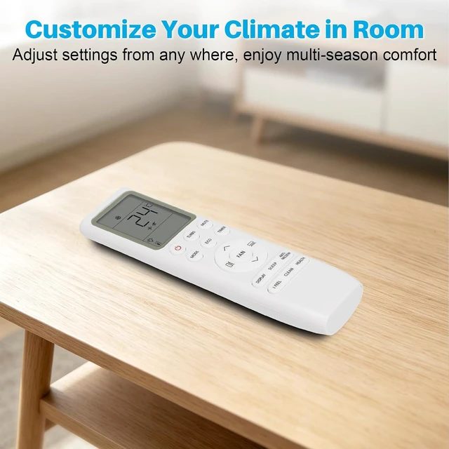 Alt view image 7 of 7 - Backlit Replacement AC Remote Control for TCL POYAL OFAAH Air Conditioner