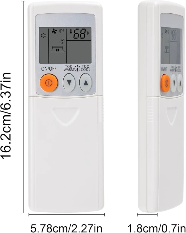 Alt view image 5 of 7 - Backlit AC Replacement Remote Control Fit for Mitsubishi Air Conditioner