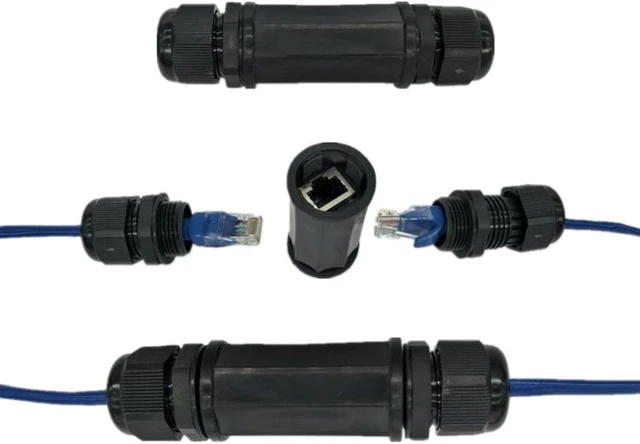 Alt view image 5 of 7 - cablecc 100Mbps UTP STP RJ45 8P8C Plug to Dual RJ45 HUB Splitter Network Ethernet Switcher Adapter
