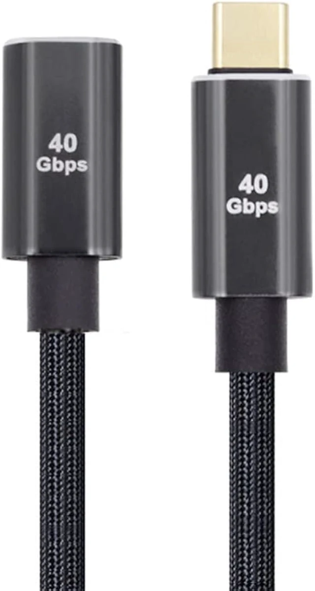 Main image of cablecc 40Gbps USB4 Extension Cable Male to Female with 100W Charging and 8K@60Hz 30cm