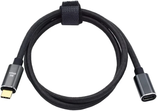 Alt view image 2 of 7 - cablecc 40Gbps USB4 Extension Cable Male to Female with 100W Charging and 8K@60Hz 30cm