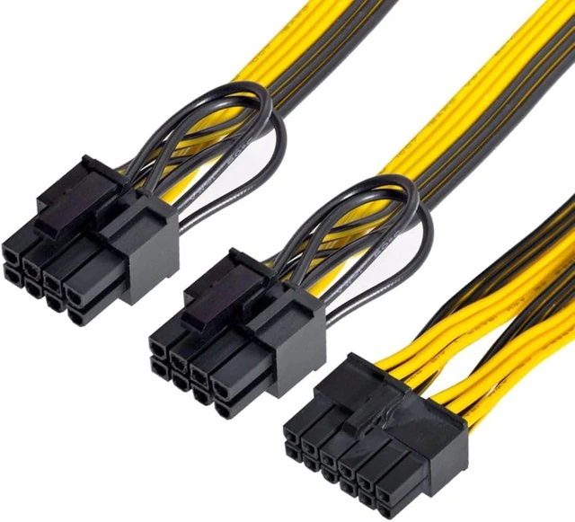 Main image of Chenyang 12Pin to ATX Dual 8Pin & 6Pin Splitter GPU Graphics Card Modular Cable for 3080 3090 AX850 AX750 AX650 Card
