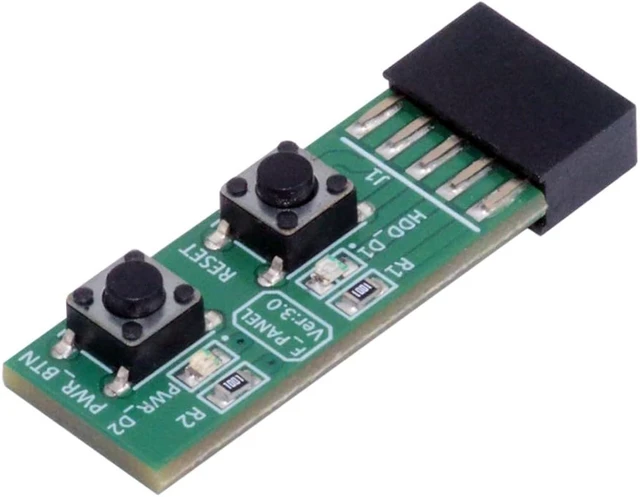 Main image of ChenYang 10Pin Power/Reset Switch Mainboard Switch Test Board Adapter with Hard Drive LED for Desktop Computers with Win7/10/11