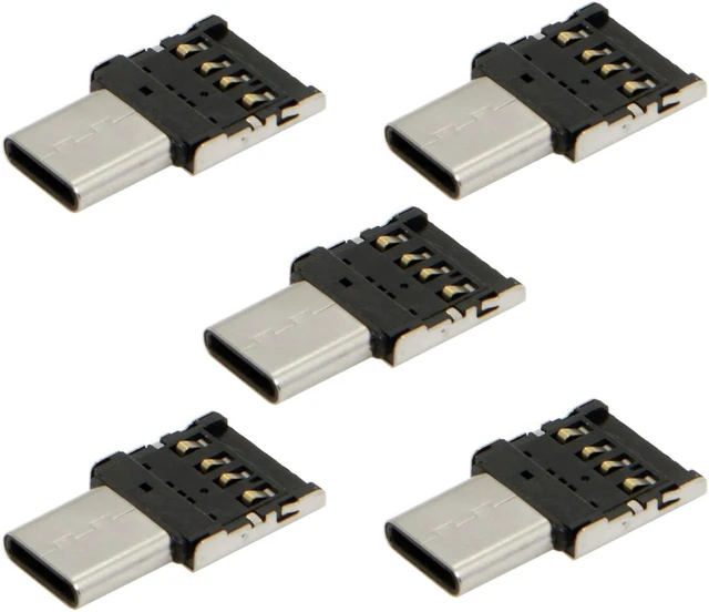 Main image of chenyang 5 Pack USB C OTG Adapter USB C Male to USB 2.0 Female Ultra Mini Size Connector Adapter