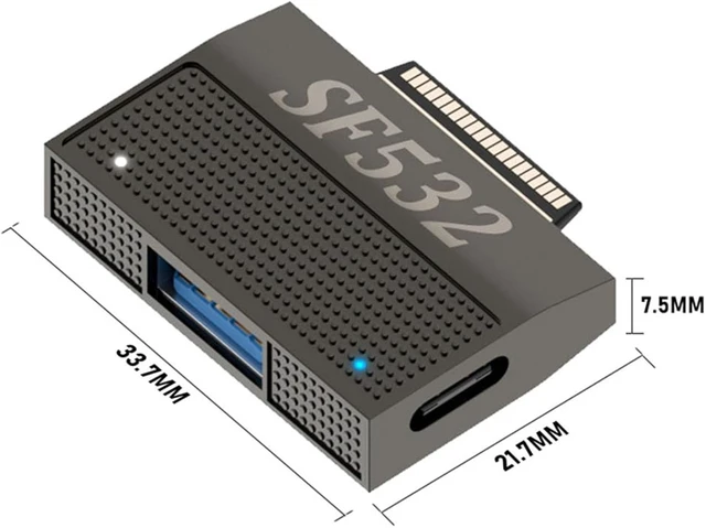 Alt view image 7 of 7 - cablecc Magnetic Adapter to USB3.1 Type-A & Type-C USB-C Data Charge Adapter 15V SF532 for Surface Pro9 Pro8 Pro7 Pro6 Pro X Go Book
