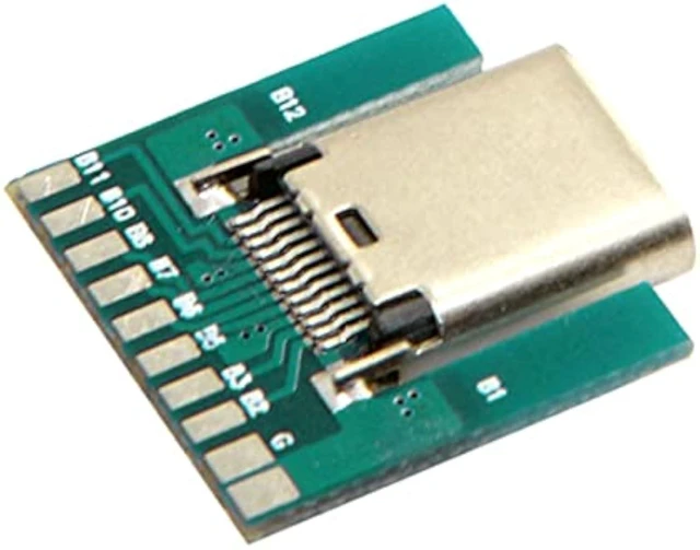 Alt view image 3 of 7 - cablecc DIY 24pin USB 3.1 Type C Female Socket Connector SMT Type with PC Board