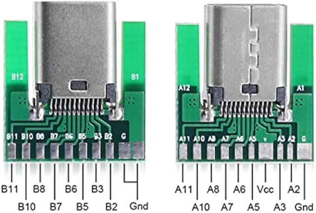 Alt view image 7 of 7 - cablecc DIY 24pin USB 3.1 Type C Female Socket Connector SMT Type with PC Board