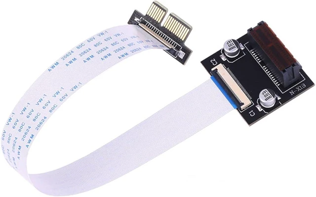 Main image of chenyang PCI-E X1 Extension Adapter PCI Express X1 Low Profile Angled Riser Card Extender Relocate Adapter