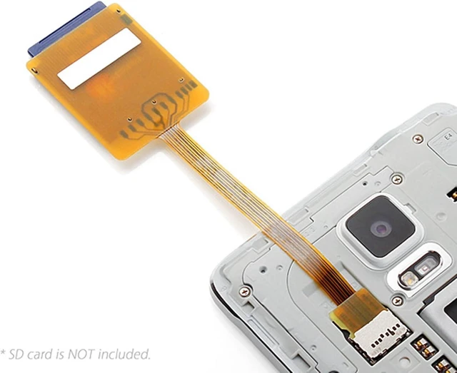 Alt view image 3 of 7 - cablecc Micro SD TF Memory Card Kit Male to SD Female Extension Soft Flat FPC Cable Extender 10cm