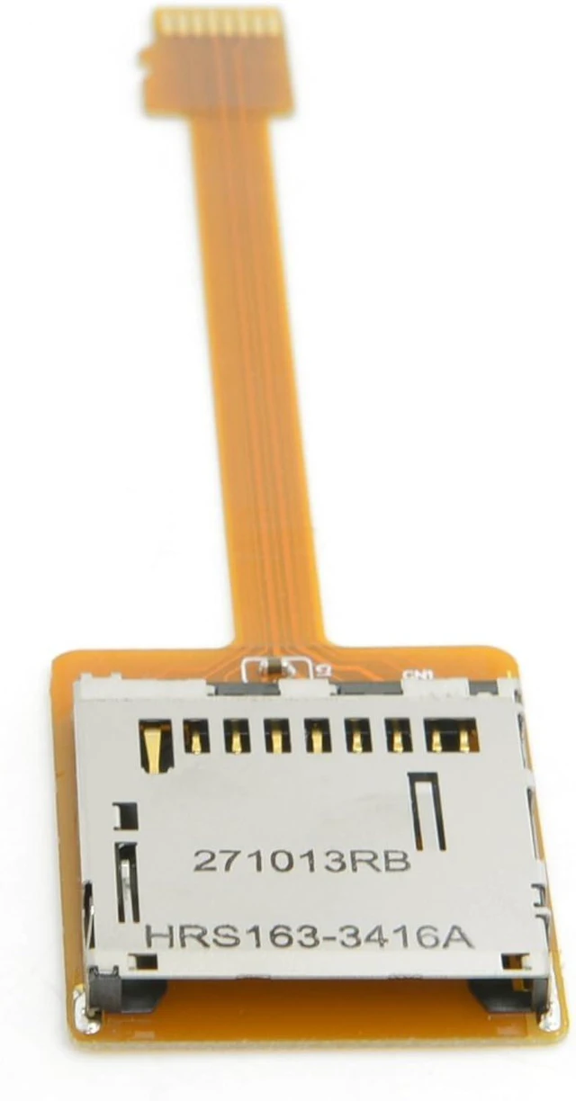 Alt view image 5 of 7 - cablecc Micro SD TF Memory Card Kit Male to SD Female Extension Soft Flat FPC Cable Extender 10cm