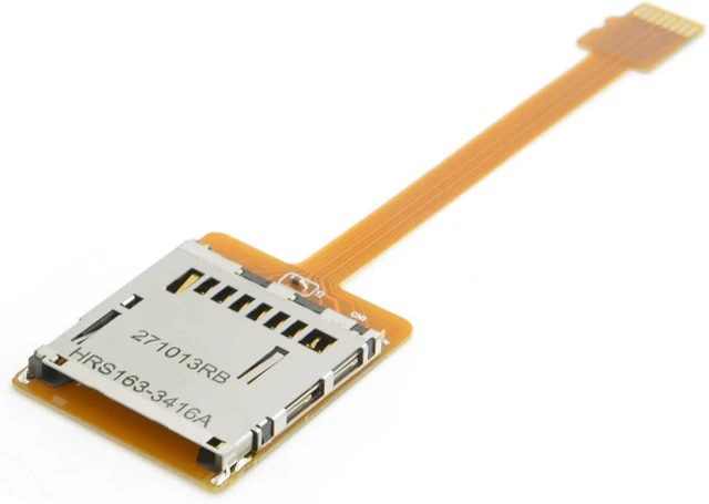Alt view image 6 of 7 - cablecc Micro SD TF Memory Card Kit Male to SD Female Extension Soft Flat FPC Cable Extender 10cm