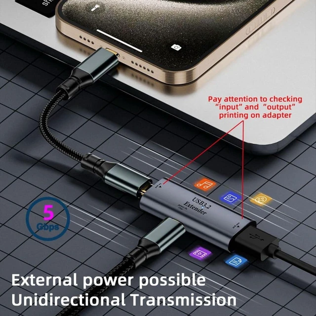 Alt view image 4 of 7 - chenyang USB C Active Connector USB C Female to Female with Extender Chipset Repeater Adapter
