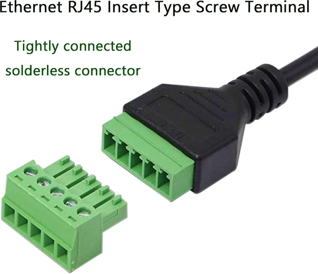 Alt view image 3 of 7 - XMSJSIY RJ45 8P8C Female to 8 Pin Screw Terminal Adaptor, Cat5/6/7 Ethernet Extender, CCTV DVR Network Signal Extension