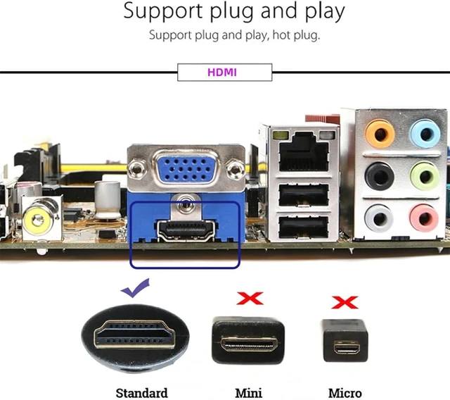 Alt view image 7 of 7 - cablecc 4K HDMI 1.4 Virtual Display Adapter DDC EDID Dummy Plug Headless Ghost Display Emulator HDTV 4K@60Hz