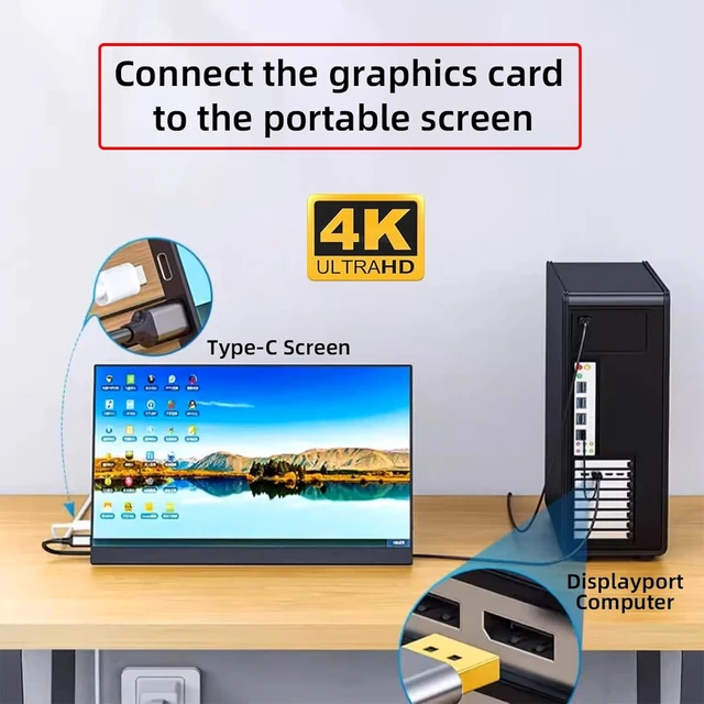 Alt view image 6 of 7 - Cablecc Mini Displayport 1.4 Input PCI-E Express 4X to Dual USB 3.1 Type-C USB-C 10Gbps & 4K 60hz Output Desktop Graphics Expansion Card Adapter ASM3142