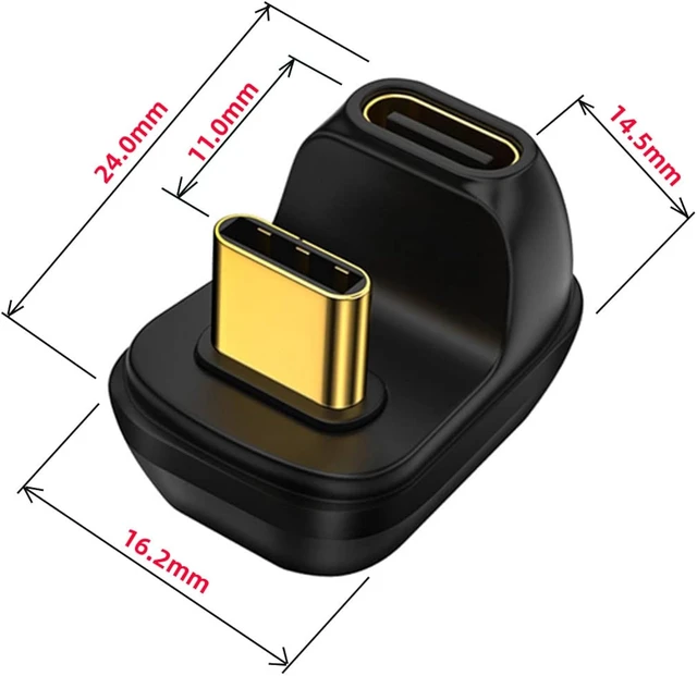 Alt view image 3 of 7 - cablecc 40Gbps Male to Female USB4 Type C Power Data Video Adapter for NS Switch & Phone & Laptop
