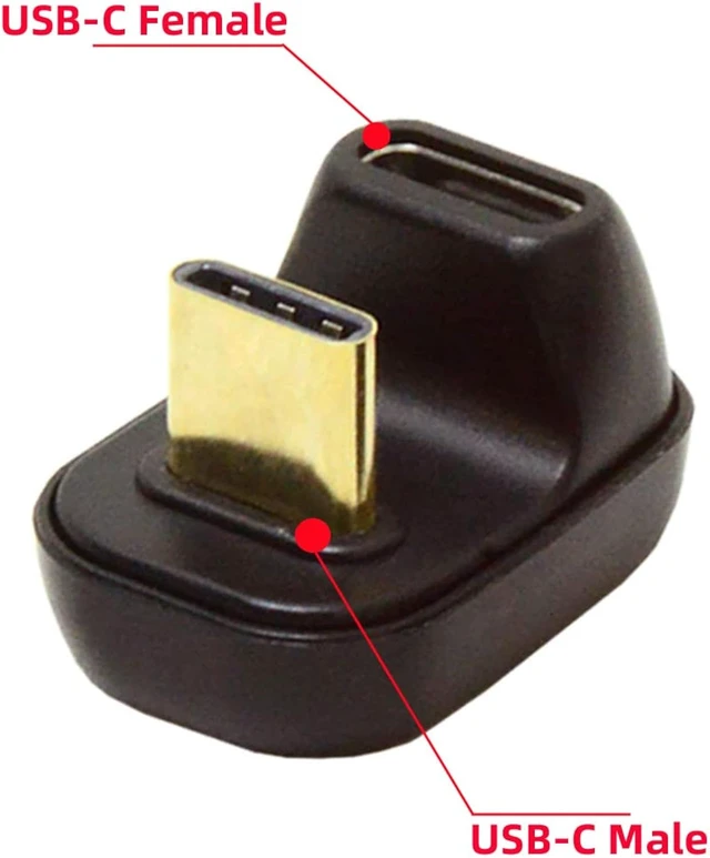 Alt view image 2 of 7 - cablecc 40Gbps Male to Female USB4 Type C Power Data Video Adapter for NS Switch & Phone & Laptop