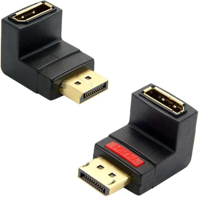 Main image of chenyang Up & Down Angled 90 Degree DP DisplayPort Male to Female Extension Adapter 4K 60hz