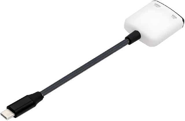 Main image of cablecc 2 in 1 AR Glass Adapter 3.94 Inch,USB C 1 to 2 Data Charging Splitter Support USB 2.0/8K@60Hz PD100W Compatible with Switch/Steam Deck/Rog Ally/Phone/Tablet White