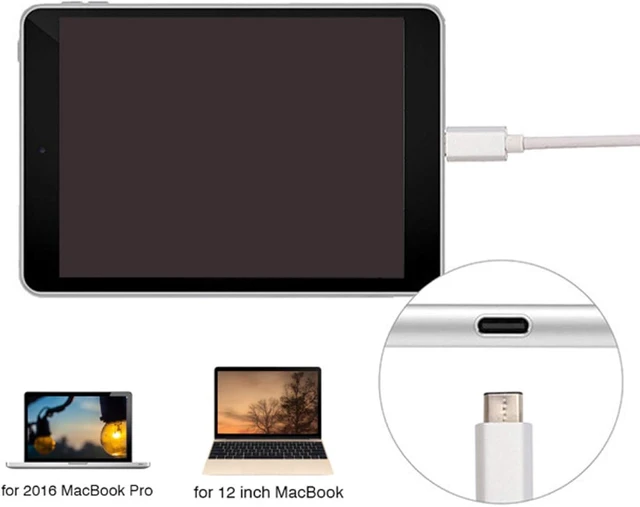 Alt view image 4 of 7 - chenyang USB-C USB 3.1 Type C Source to Mini DisplayPort DP Sink Displays 4K 1080p HDTV Adapter Cable with Silver Aluminium Case for Laptop MAC