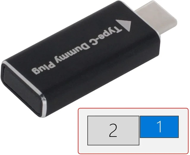Alt view image 6 of 7 - chenyang CY USB-C Type-C Adapter Displayport Virtual Display Adapter Type-C USB-C DDC EDID Dummy Plug Headless Ghost Display Emulator 1920x1080p@60Hz