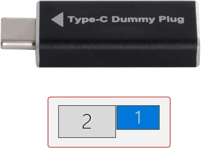 Alt view image 4 of 7 - chenyang USB-C Display Adapter, CY USB-C Dummy Plug Virtual Display Emulator, 1920x1080p@60Hz, Compatible with Desktop, Laptop, Windows, OSX, Linux