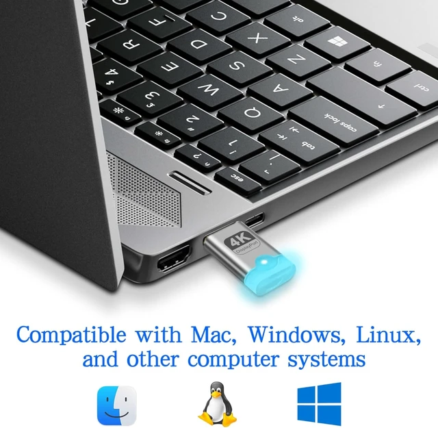 Alt view image 7 of 7 - XMSJSIY 4K DP Dummy Plug DisplayPort Display EDID Emulator Headless Ghost