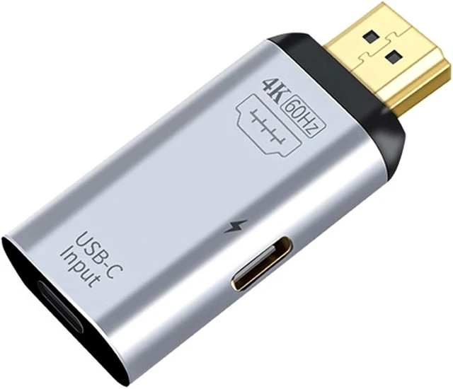 Alt view image 7 of 7 - Chenyang USB-C Type-C Female Source Input HDMI Male Output 4K 60Hz 1080P Adapter with PD Power Port for Phone & Laptop
