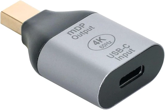 Main image of cablecc USB-C Type C Female Source to Mini Displayport DP Sink HDTV Adapter 4K 60hz 1080p for Tablet & Phone & Laptop (Not Work for MINI-DP Host to Type-C Monitor)