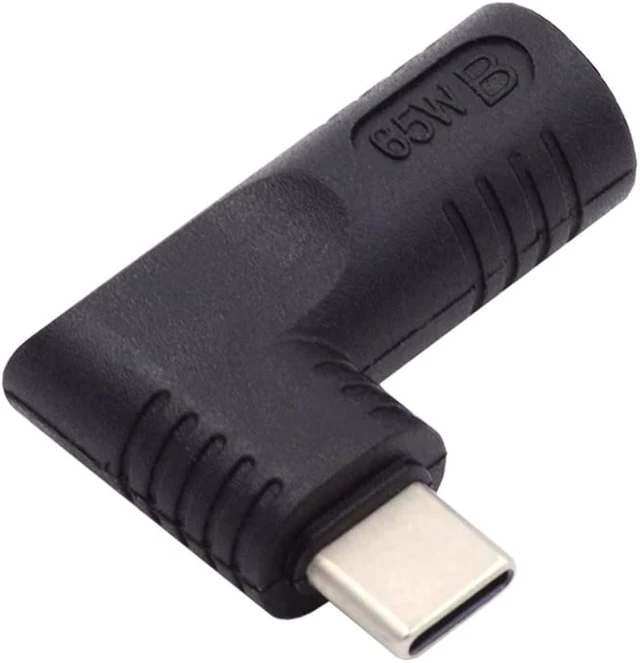 Main image of cablecc 7.4x5.0mm Input DC Jack to Type-C USB-C Power Plug Charge Angled 90 Degree Adapter for Laptop Phone