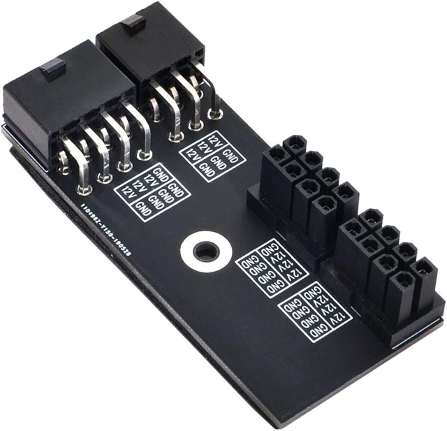 Alt view image 7 of 7 - cablecc ATX 8Pin Female to 8pin Male 180 Degree AngledPower Adapter for Desktops Graphics Card
