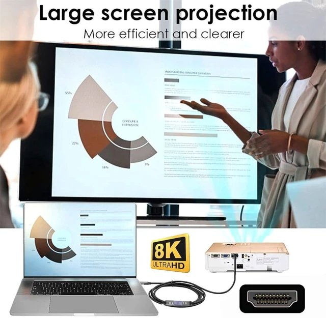 Alt view image 5 of 7 - cablecc Mini HDMI Male to HDMI 2.1 Female UHD Support 8K 60hz HDTV Extension Gold Converter Up Angled 90 Degree Adapter Supports HDCP and 3D