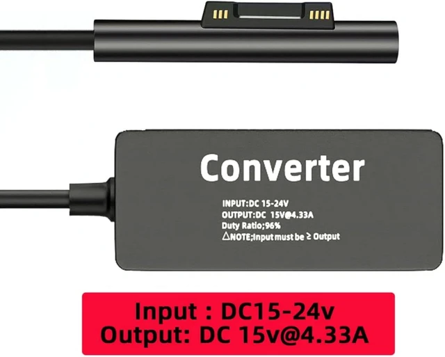 Alt view image 6 of 7 - chenyang Surface Charge Converter,USB Type C to Surface Pro3/4/5/6/7/8/9 Book Pro 65W DC 15V Charge Adapter