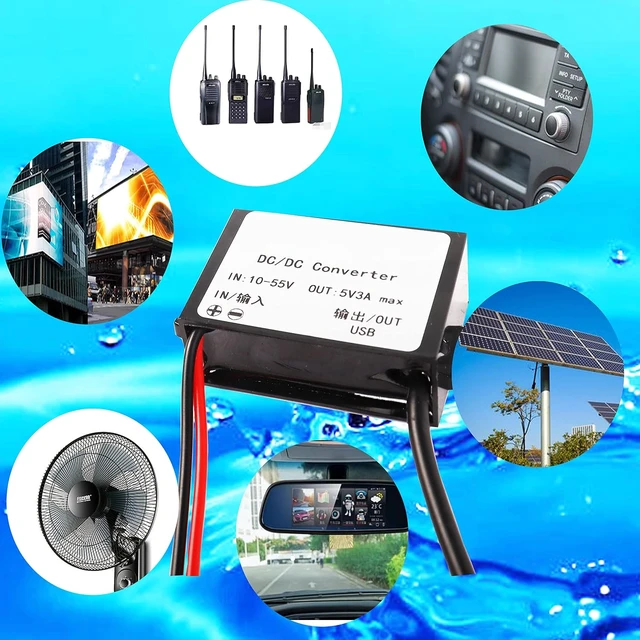 Alt view image 7 of 7 - XMSJSIY 12V 36V 48V to 5V USB Step-Down Converter DC Buck Module Adapter