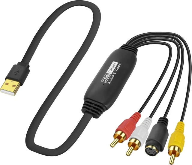 Main image of XMSJSIY USB 2.0 Audio Video Capture Card (S-Video+3 RCA Male to USB)
