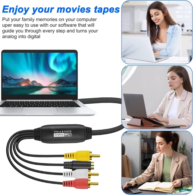 Alt view image 5 of 7 - XMSJSIY USB 2.0 Audio Video Capture Card (S-Video+3 RCA Male to USB)