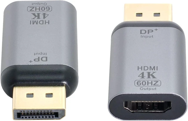 Main image of cablecc DisplayPort DP Source to HDMI Sink Displays 4K@60hz Ultra HD Converter Adapter for Laptop HDTV