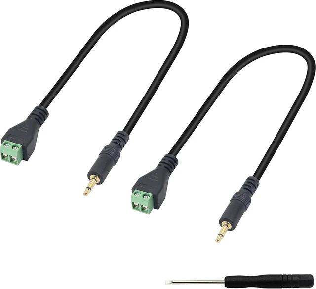 Alt view image 5 of 7 - 3.5mm Terminal Block Cable 1/8 Inch TRRS Stereo Solderless Screw Terminal