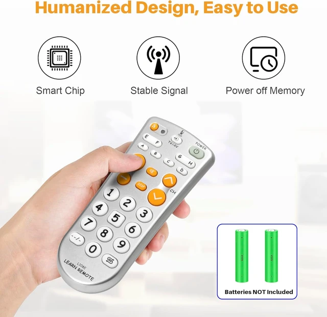 Alt view image 5 of 7 - Universal IR Learning Remote for TV/VCR/SAT/CBL/DVB/DVD/CD/AMP/HI-FI/Tuner