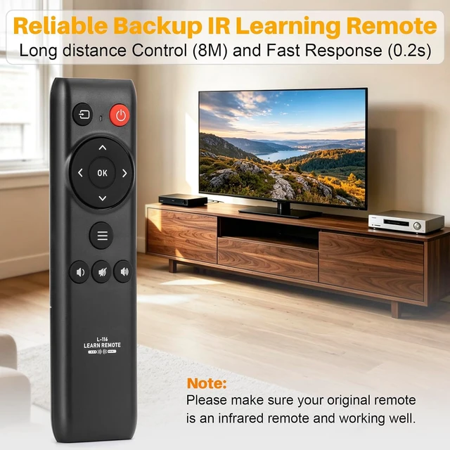 Alt view image 3 of 7 - Universal TV Learning IR Remote Smart Controller for TV STB DVD HiFi VCR CD