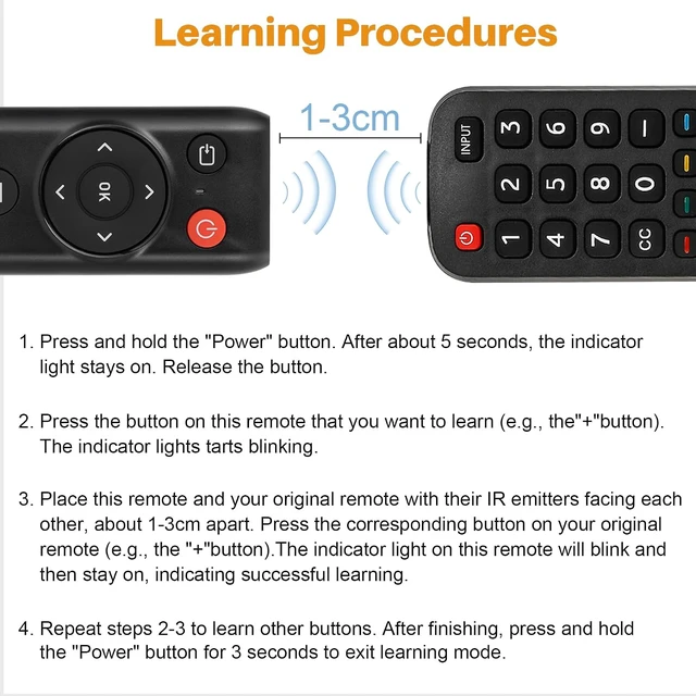 Alt view image 4 of 7 - Universal TV Learning IR Remote Smart Controller for TV STB DVD HiFi VCR CD