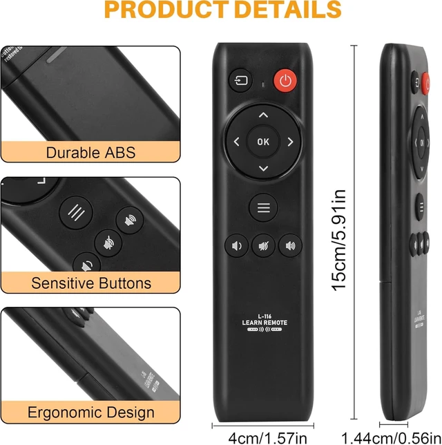 Alt view image 6 of 7 - Universal TV Learning IR Remote Smart Controller for TV STB DVD HiFi VCR CD