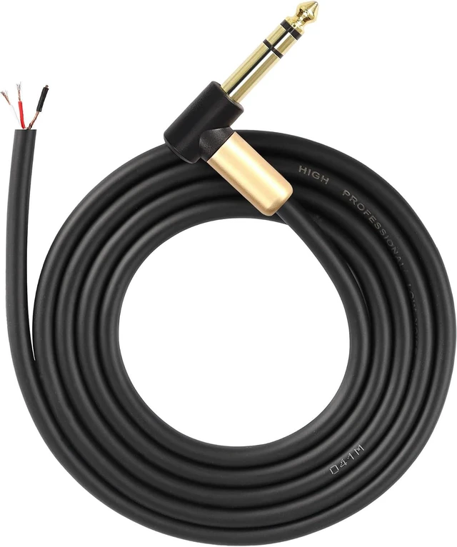 Main image of XMSJSIY 6.35mm TRS Pigtail Cable 1/4inch Stereo Male Plug to Bare Wire-2M