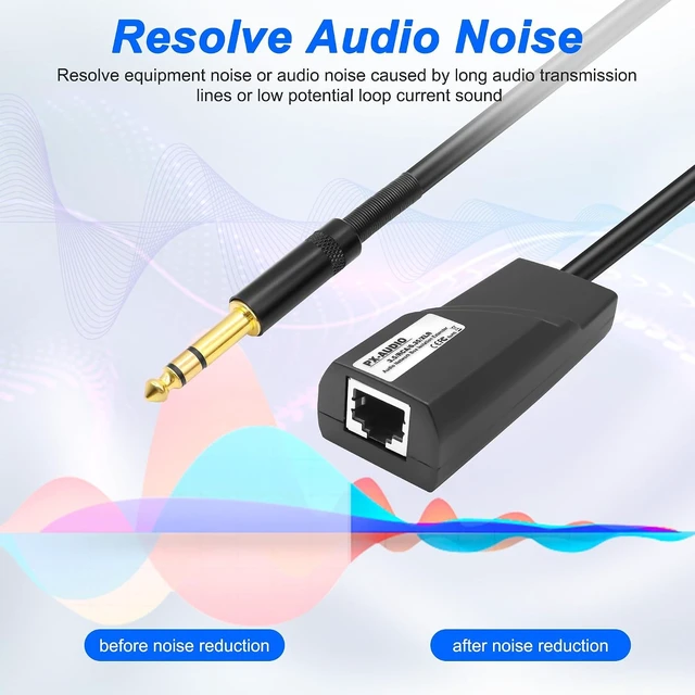 Alt view image 4 of 7 - XMSJSIY 6.35mm TRS Extender 1/4" TRS Stereo Male to Ethernet RJ45 Female